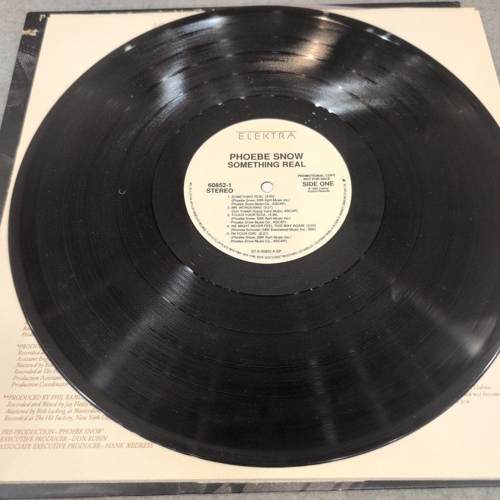Phoebe Snow Something Real Vinyl LP 1989 Promo DMM Audiophile 60852-1 VG - Picture 5 of 8